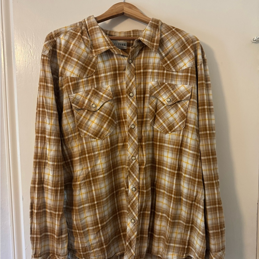 Tecovas Brown Plaid Men's Shirt